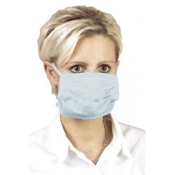Хирургическа маска 3 слоя ластик/син
