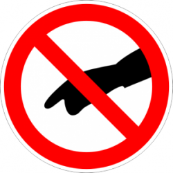 Знак "Не пипай"