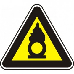 Знак "Поддържащ горенето материал"