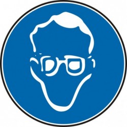 Знак "Трябва да се носят защитни средства за очите"