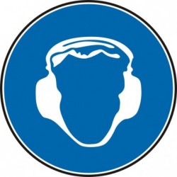 Знак "Трябва да се носят антифони"