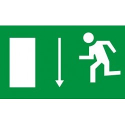 Знак "Авариен изход спасителен маршрут"