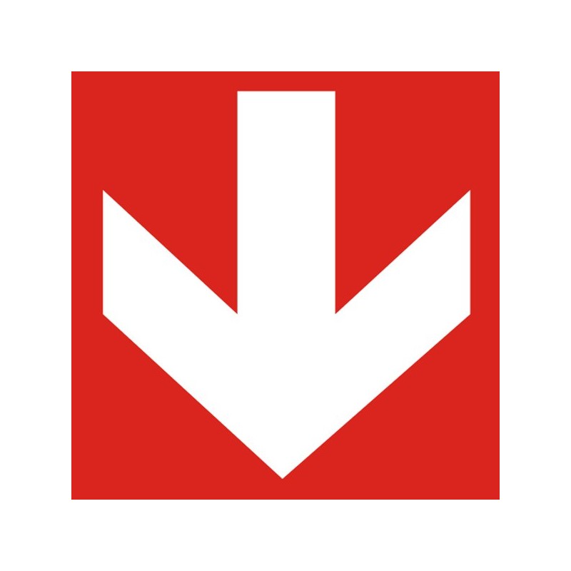 Знак "Посока противопожарно оборудване"