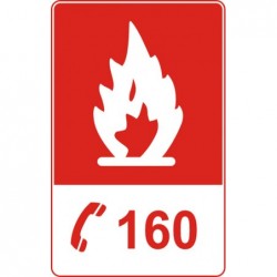 Знак "Телефон при пожар"