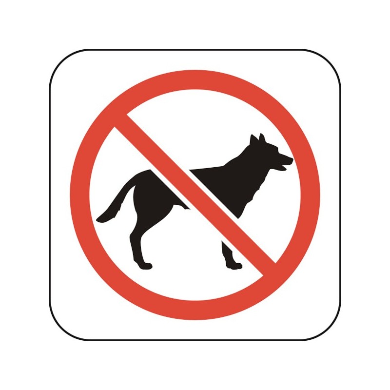 Знак "Забранено е за домашни любимци"