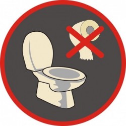 Знак "Не изхвърляй отпадъци" стикер