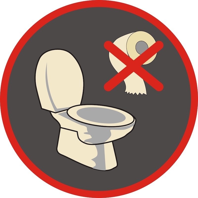 Знак "Не изхвърляй отпадъци" стикер