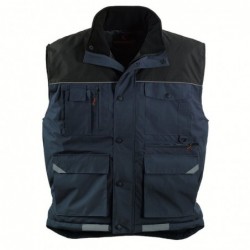 Елек с много джобове RIPSTOP тъмно син/черен