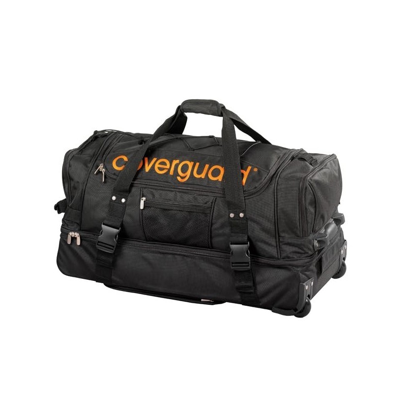 Чанта на колелца черна